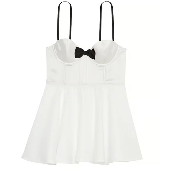 Victoria's Secret Bow Top Bustier Slip Dress - Picture 5 of 13
